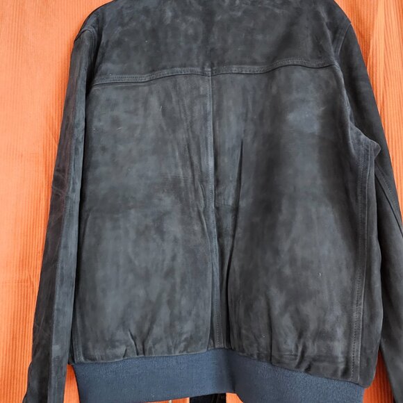 Eidos Suede Bomber Jacket w/ Tags - Picture 5 of 8